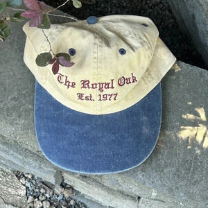 The Royal Oak Tan And Bleached Denim Baseball Cap